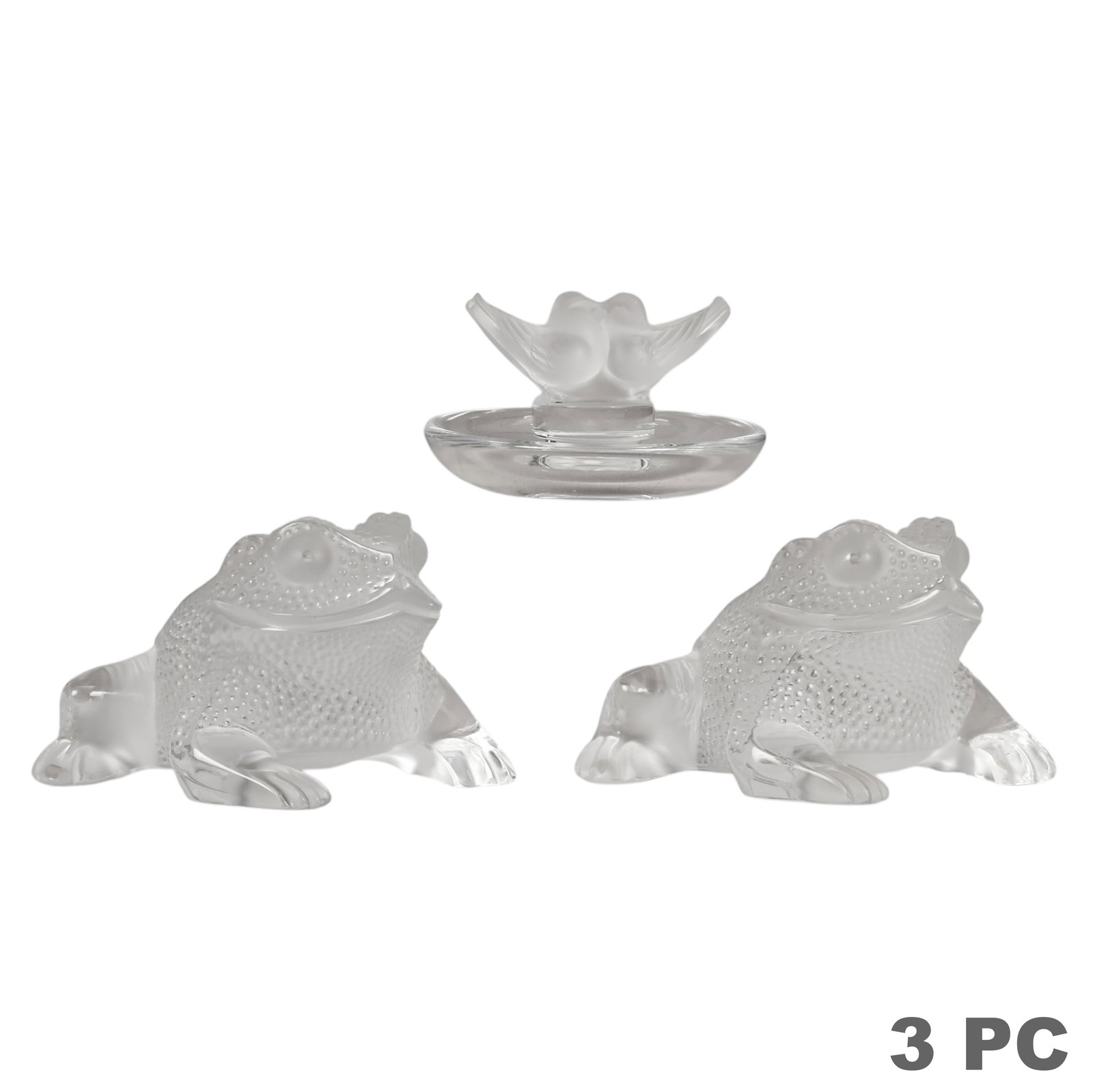 Lalique Gregoire Frogs and Deux Colombes Ring Tray (1 of 7)
