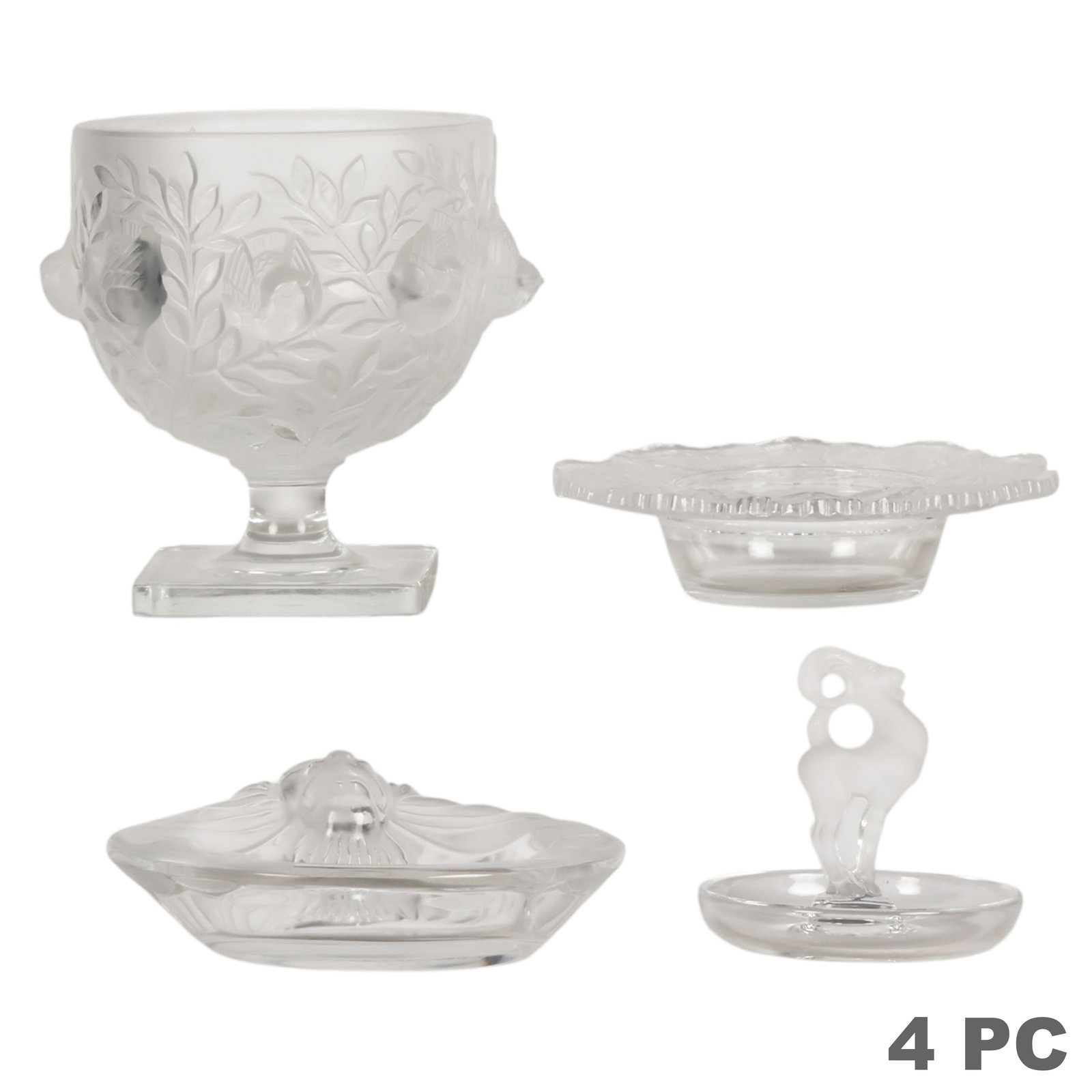 Lalique Elisabeth,Honfleur, Deux Cerfs & More LOT (1 of 7)
