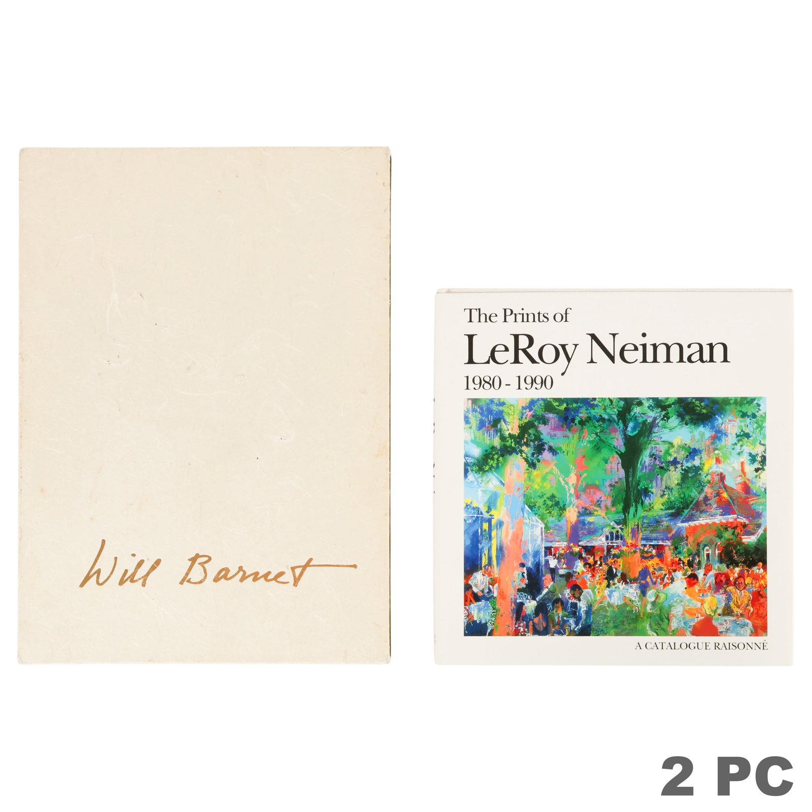 Leroy Neiman and Will Barnett Books 2pc LOT SIGNED (1 of 8)