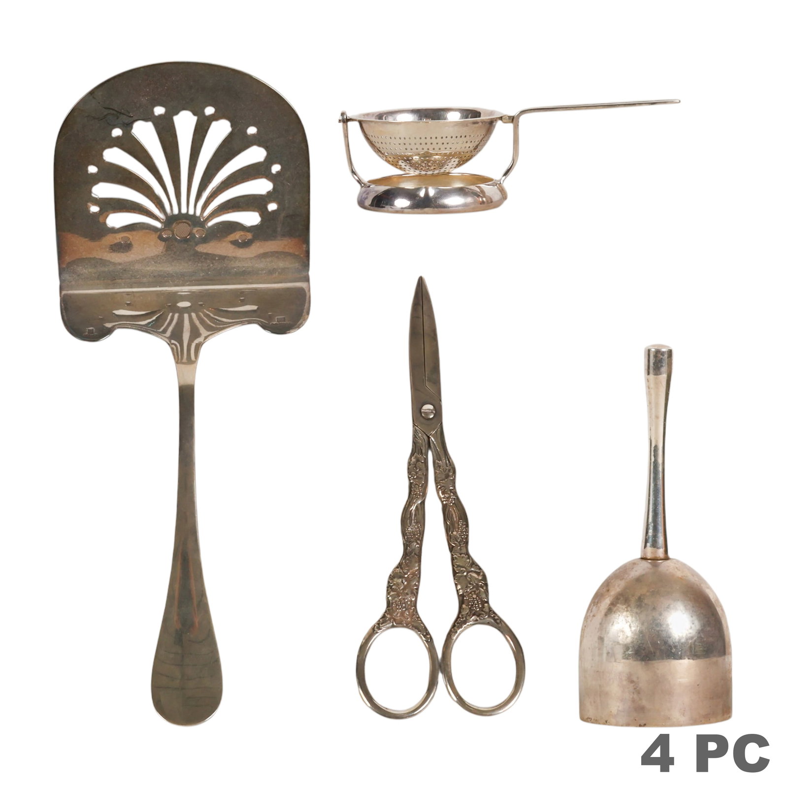 Christofle Silver Plate Scissor Bell and More LOT (1 of 7)