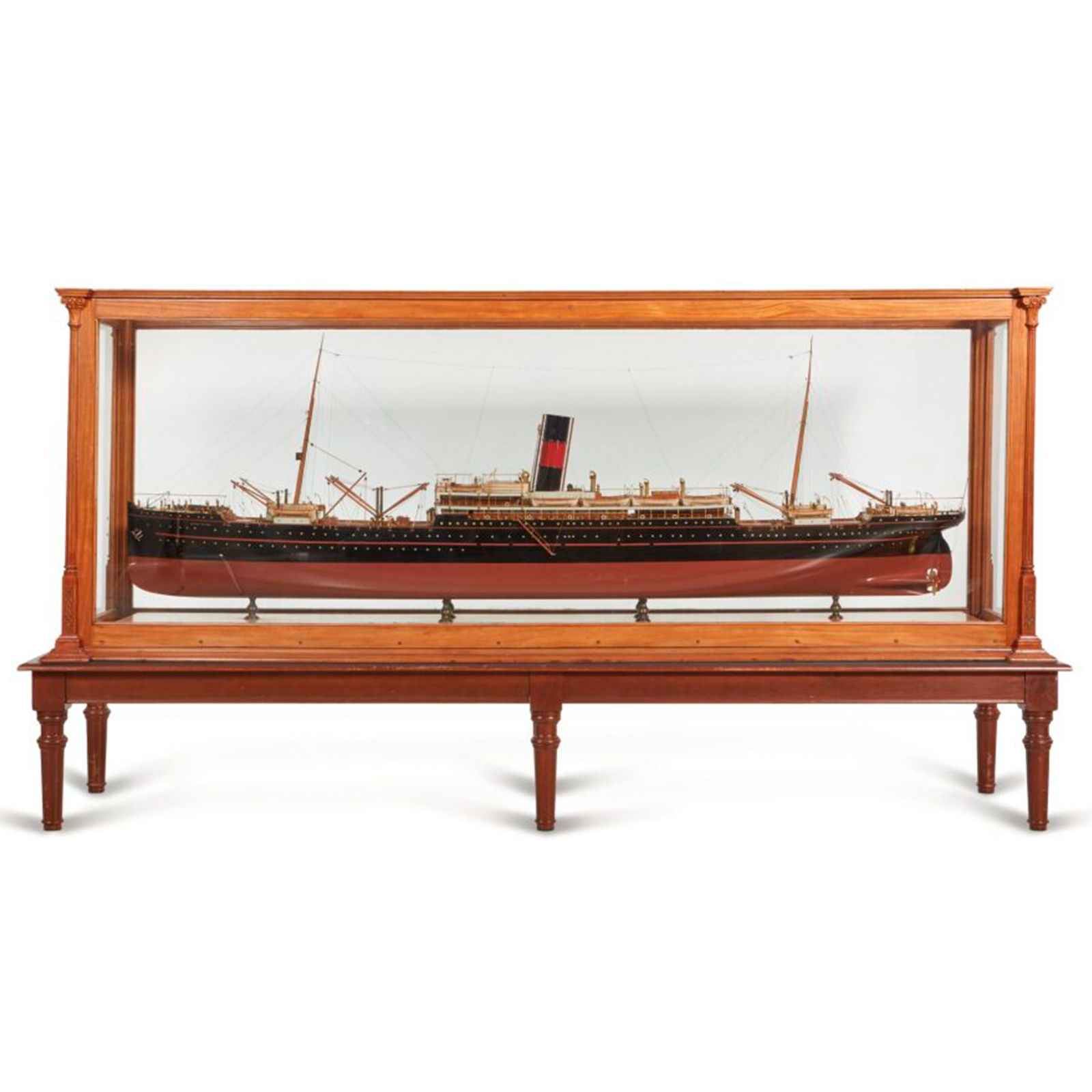 1908 Monumental Ship Called US Model in Case (1 of 6)