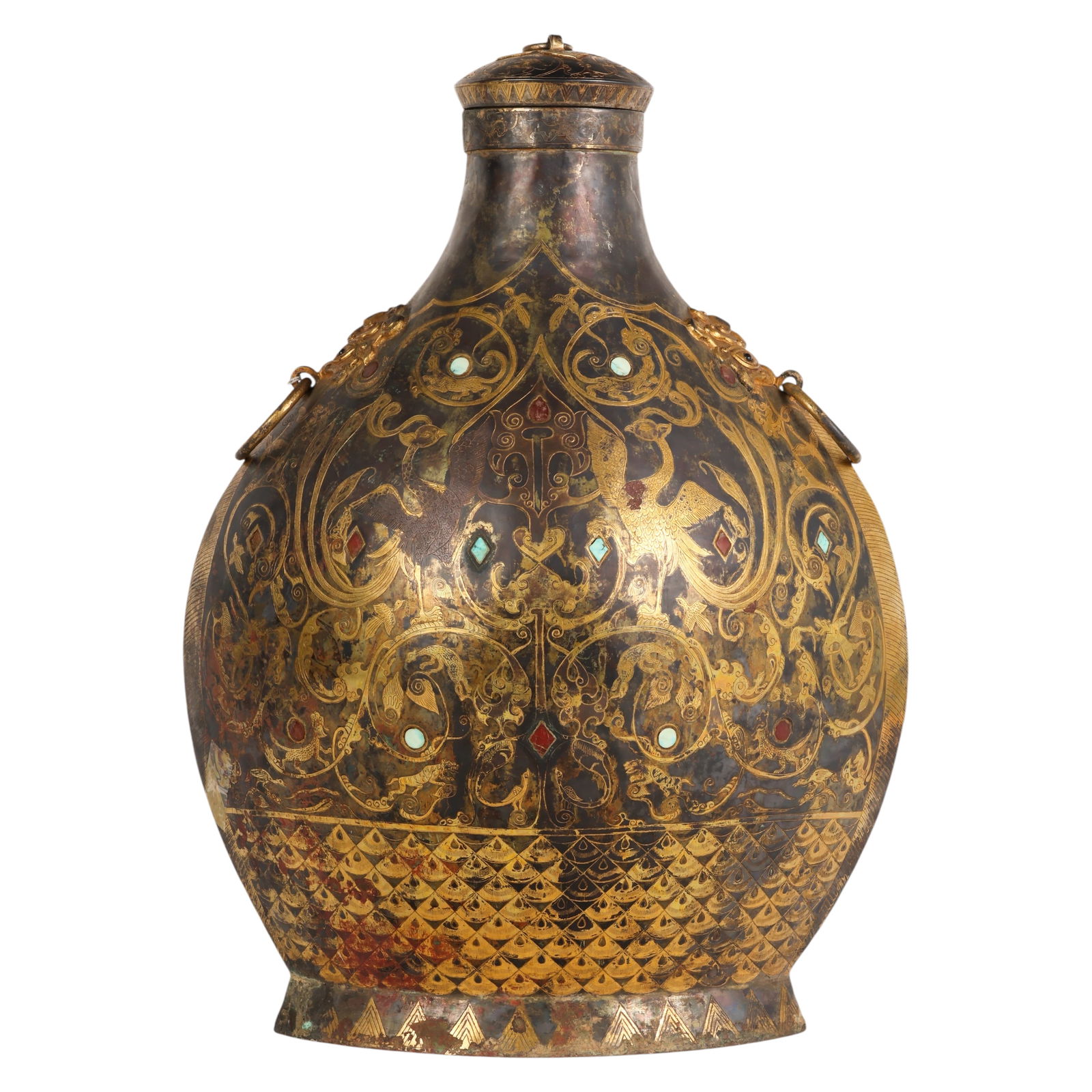 Chinese Antique Gilt Bronze Embellished Vessel (1 of 8)