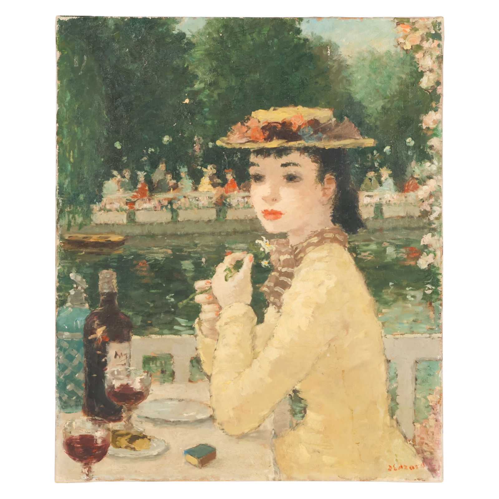 Dietz Edzard 1893-1963 Woman in Yellow Dress (1 of 6)