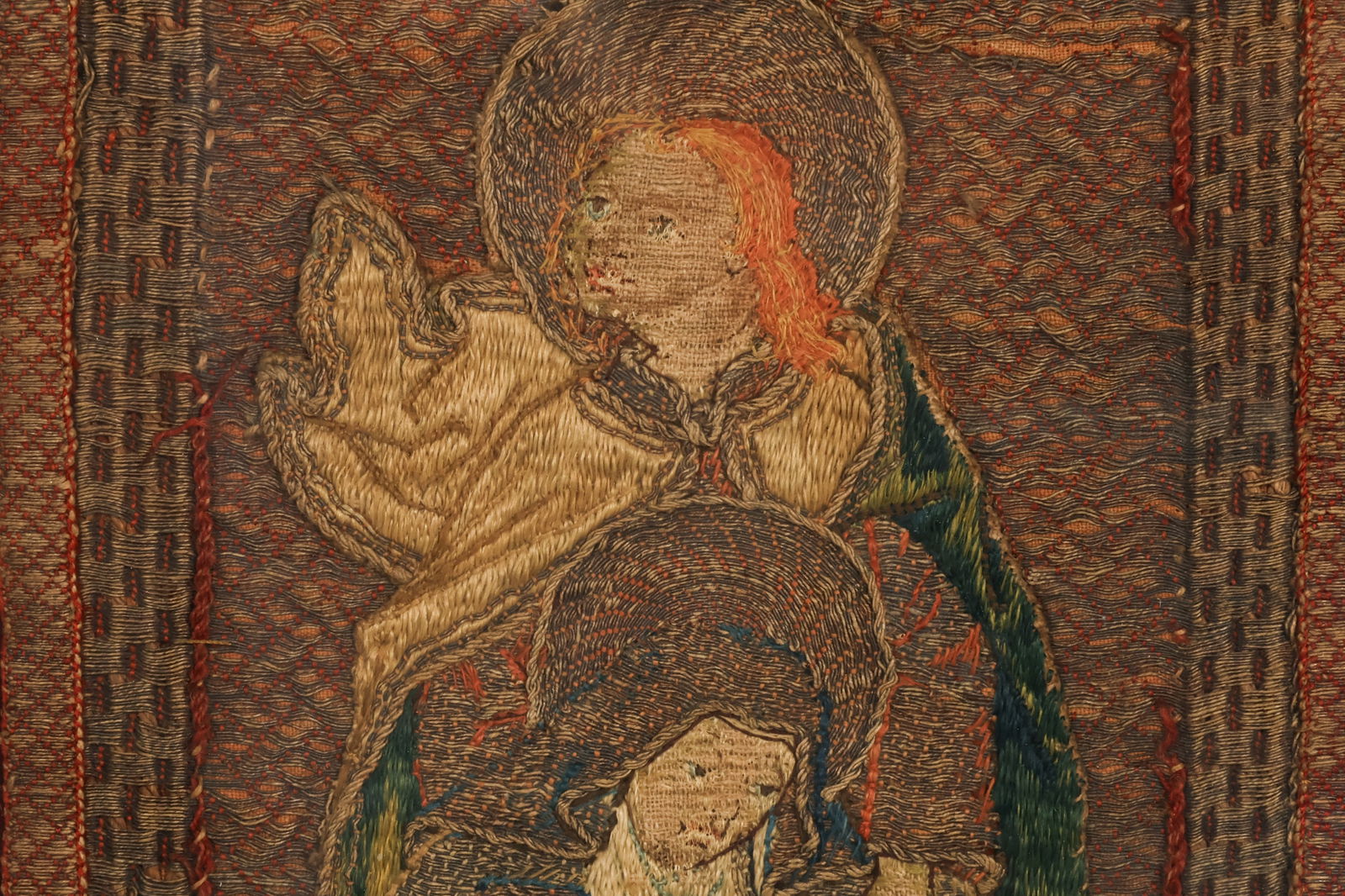 Liturgical Embroidered Crucifix Chasuble Fragment - 4