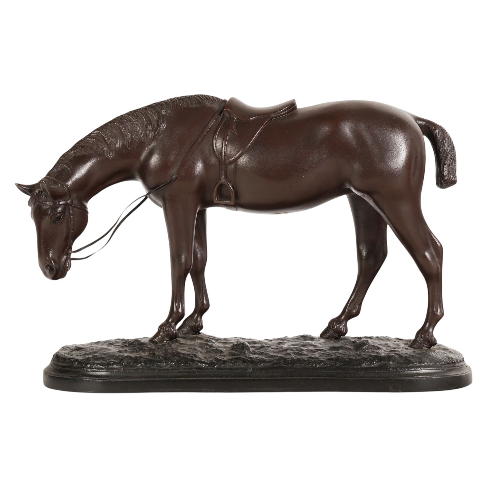 Japanese 19C Meiji Period Bronze Horse Sculpture (1 of 7)