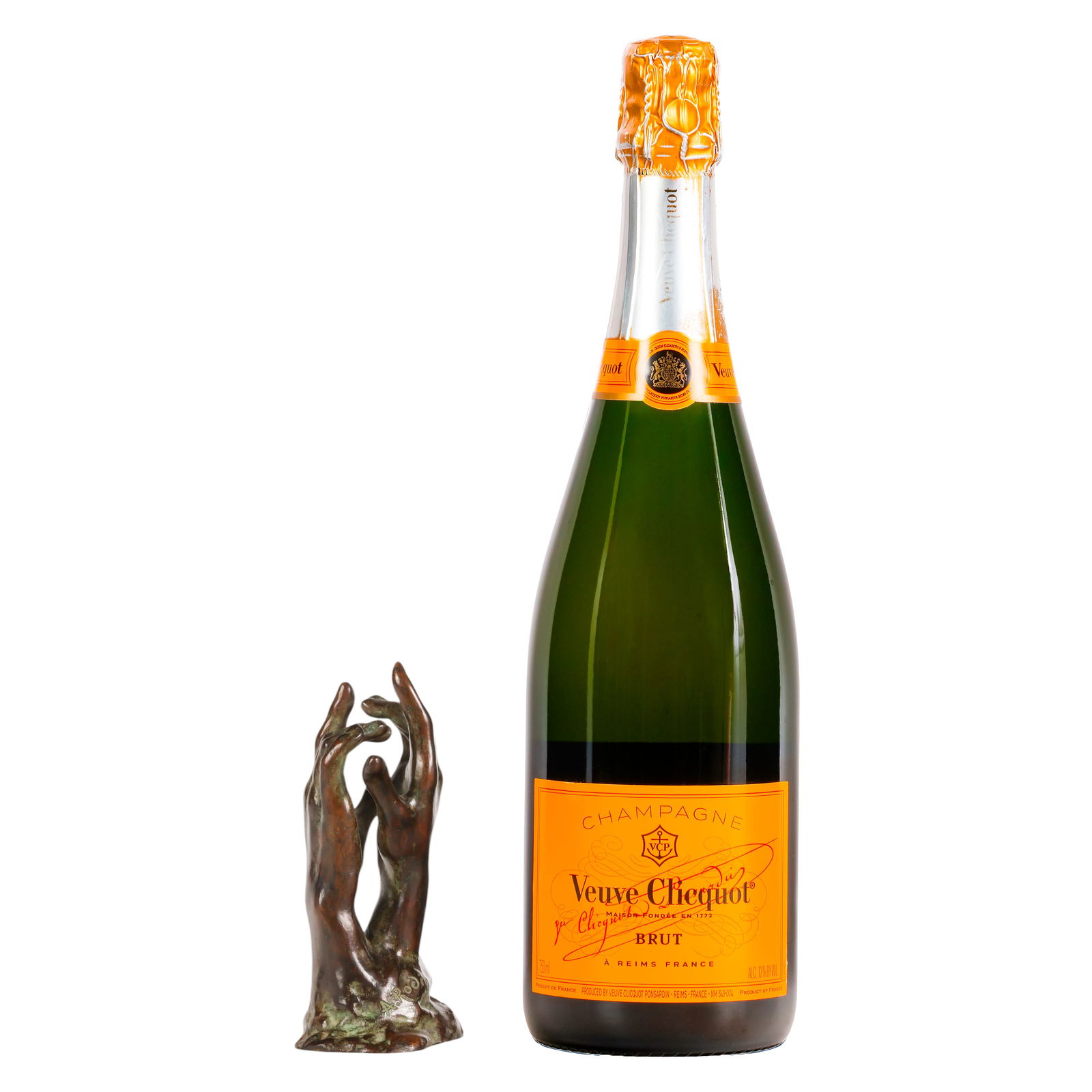 Rodin 1840-1917 Clasping Hand Bronze Sculpture - 2