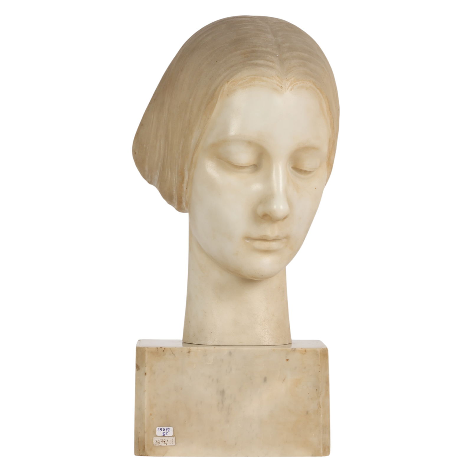 Vincenzo Vela 1820-1891 Italian Marble Female Bust (1 of 6)