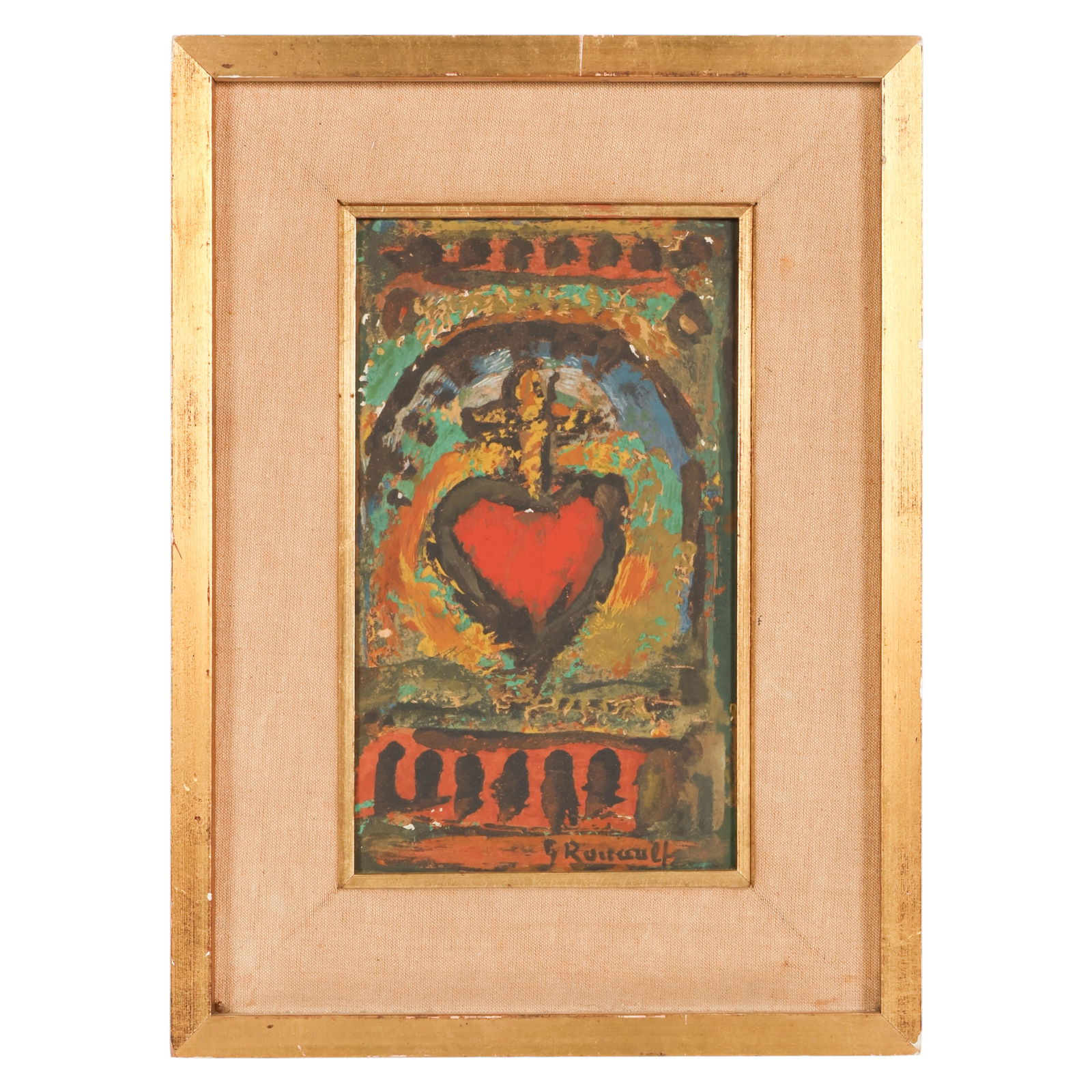 Georges Rouault 1871-1958 Sacred Heart Painting (1 of 6)