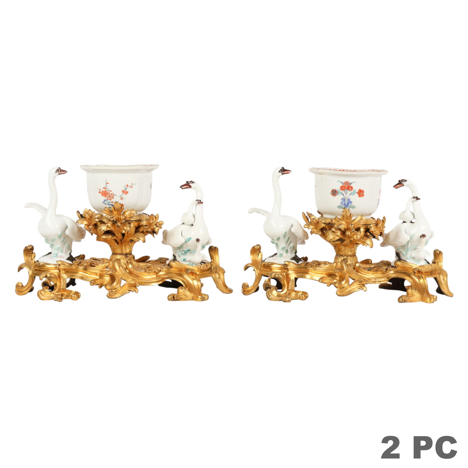 Meissen 18C Johann Joachim Kandler Swan Cachepots (1 of 6)