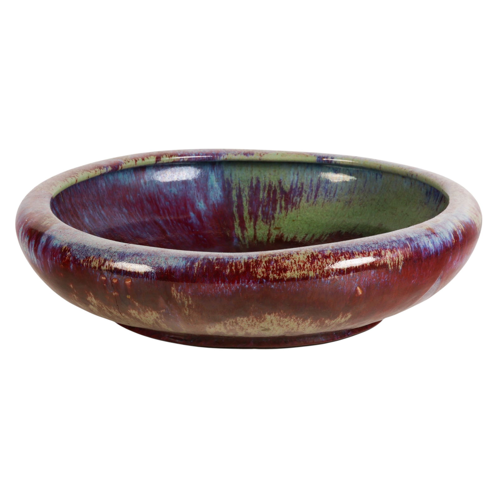 Chinese Jun Ware Flambe Glazed Porcelain Bowl (1 of 7)