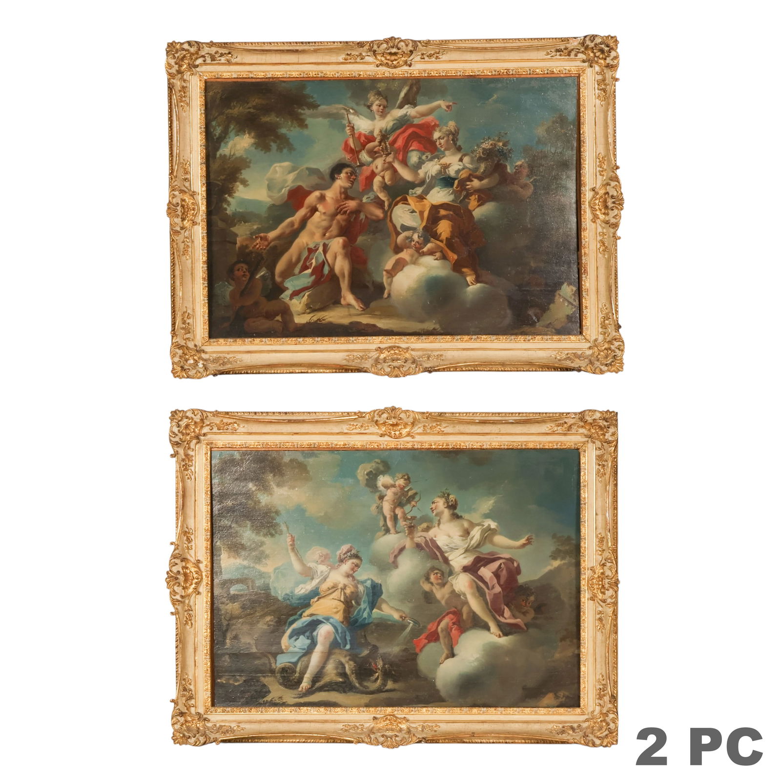 Pair of Antique Paintings Attr Francesco Celebrano (1 of 8)