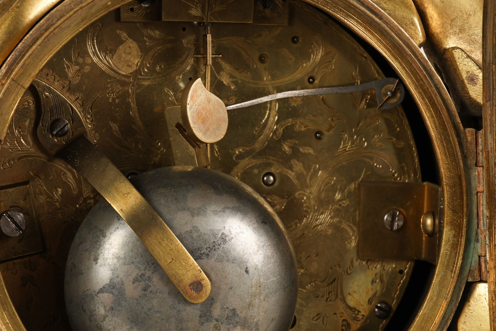 French Antique Bronze Ormolu Marble Figural Clock - 6