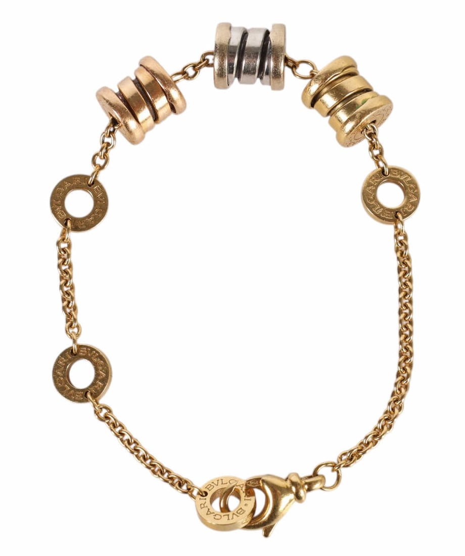 Bvlgari 18K Yellow White Rose Childs Bracelet 9gr. (1 of 6)