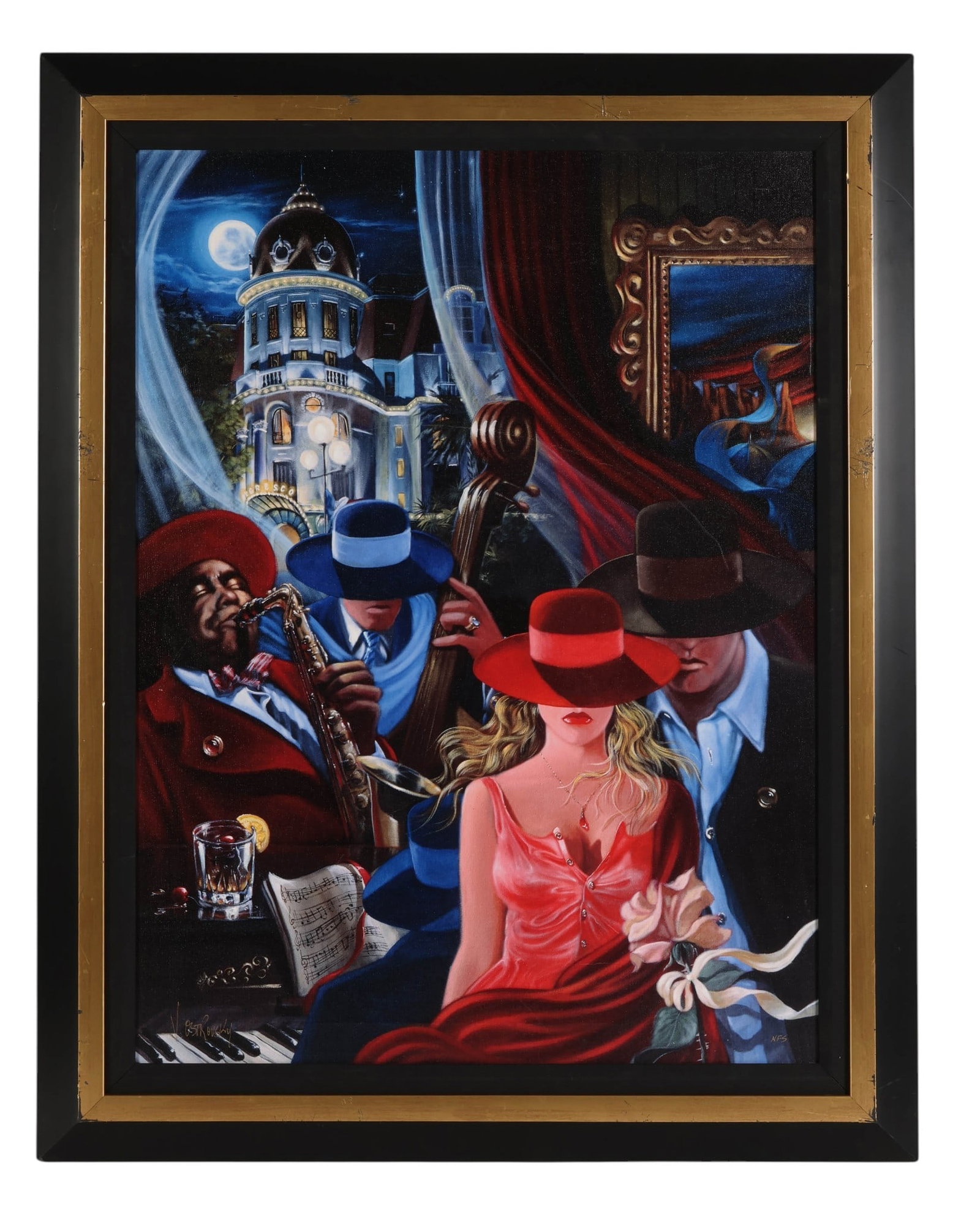 Victor Ostrovsky b.1949 Jazz Club Giclee SIGNED (1 of 7)