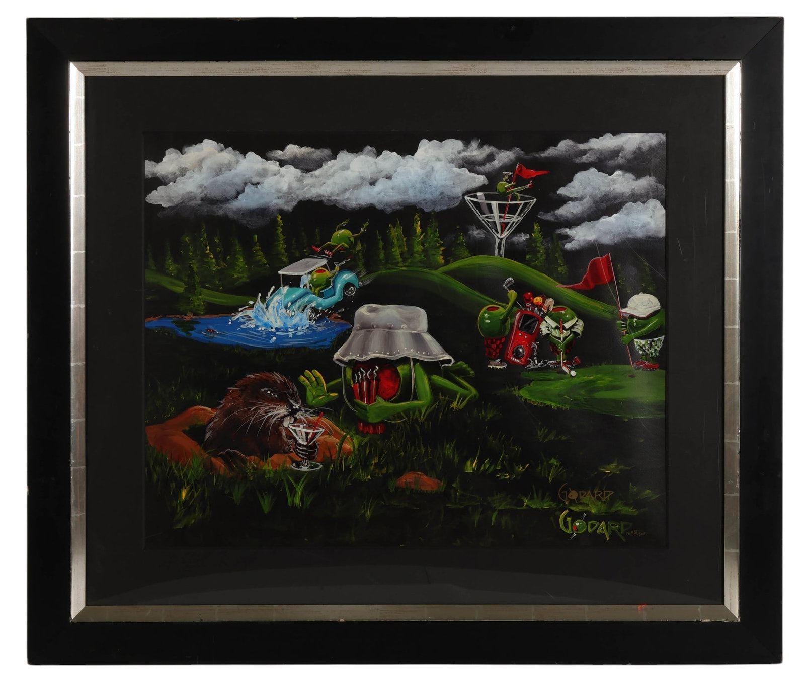 Michael Godard b1963 Caddy Shack Silkscreen SIGNED (1 of 7)