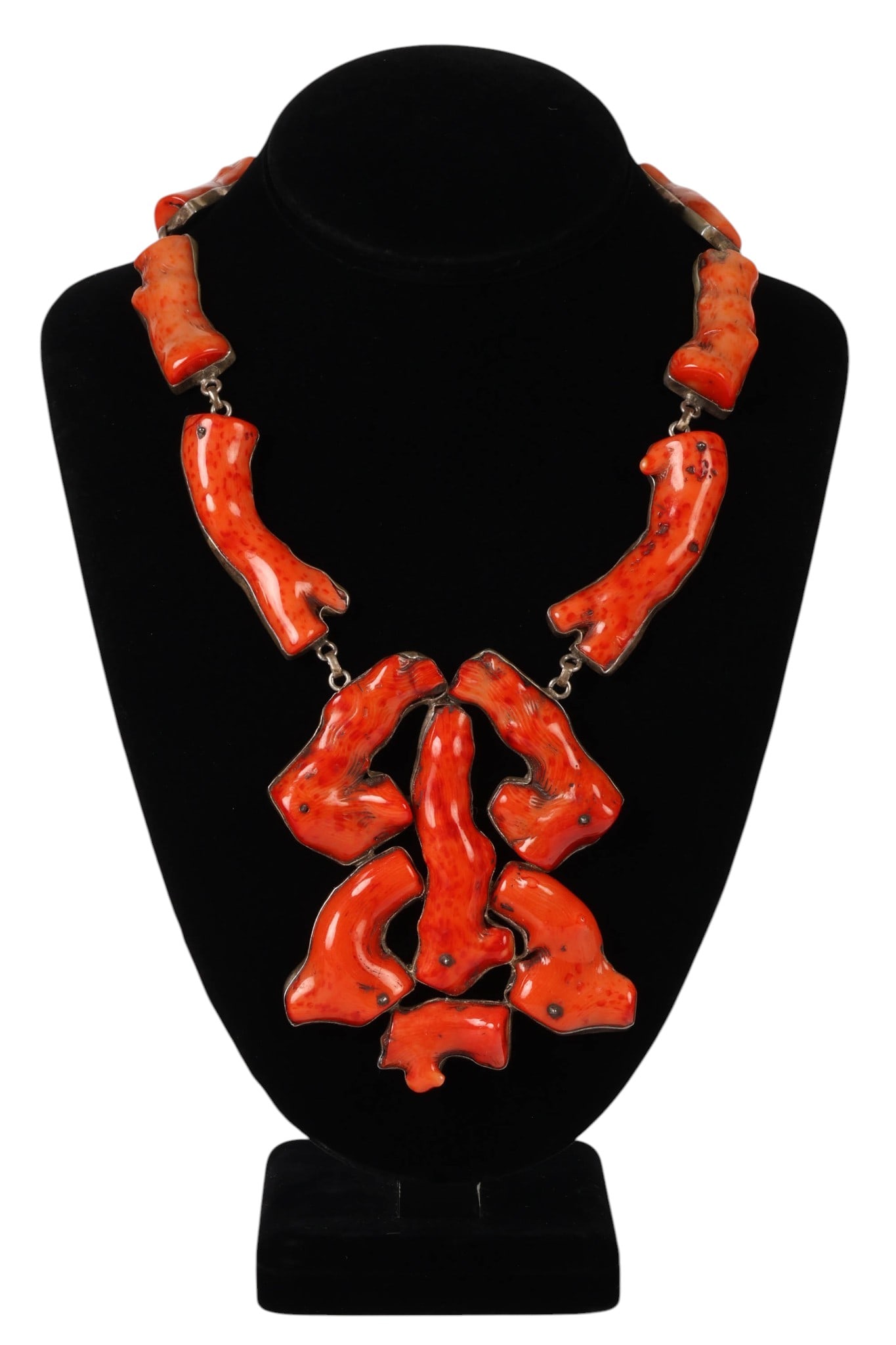 Sterling Silver Branch Coral Statement Necklace (1 of 7)