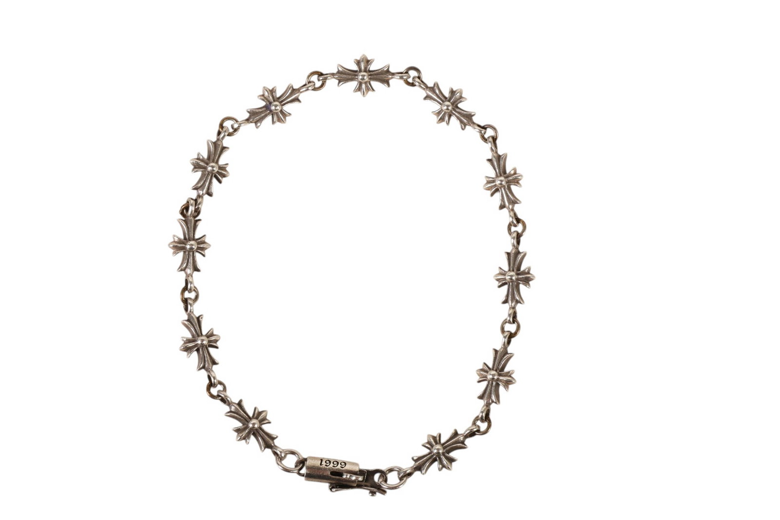 Chrome Hearts Sterling 1999 Cross Link Bracelet (1 of 6)