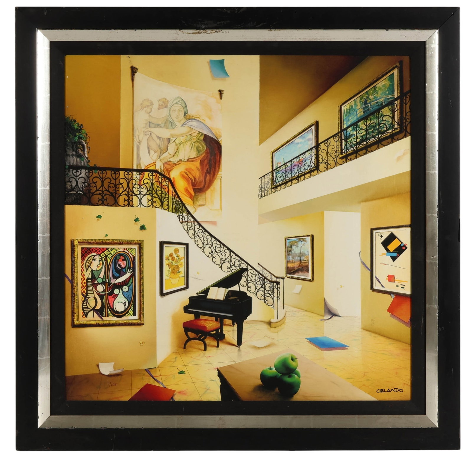 Orlando Quevedo b.1970 Piano Room LE Giclee SIGNED (1 of 7)