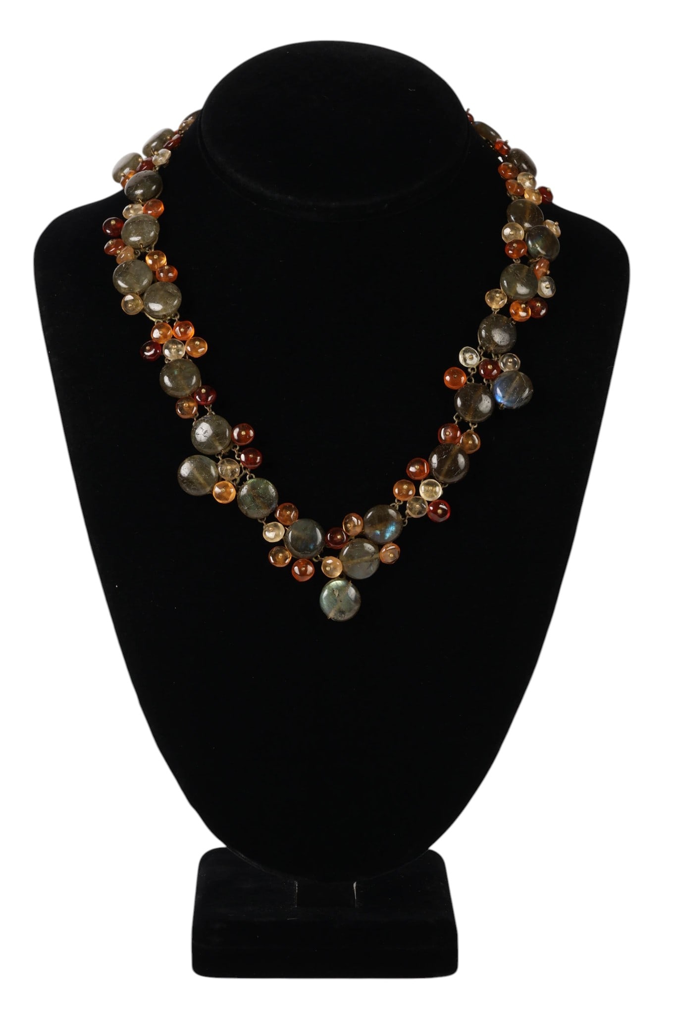 Labradorite and Citrine Multi Hardstone Necklace (1 of 7)