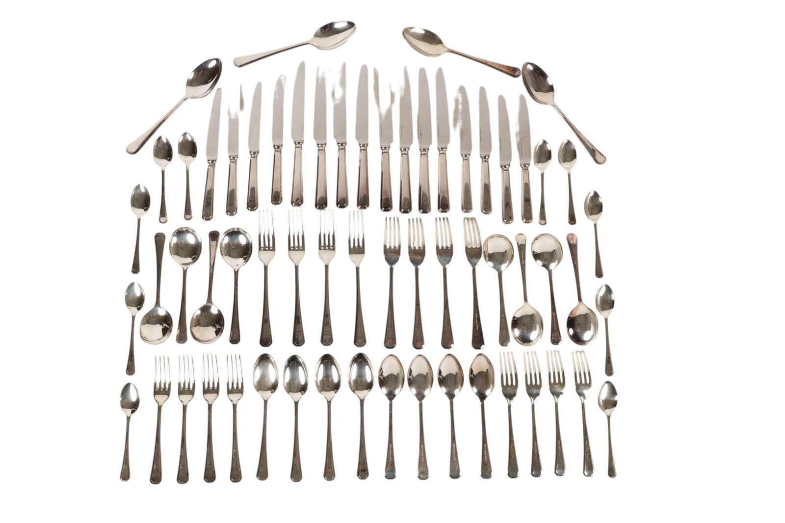 England Sheffield Silver Plate Flatware 62pc SET (1 of 8)