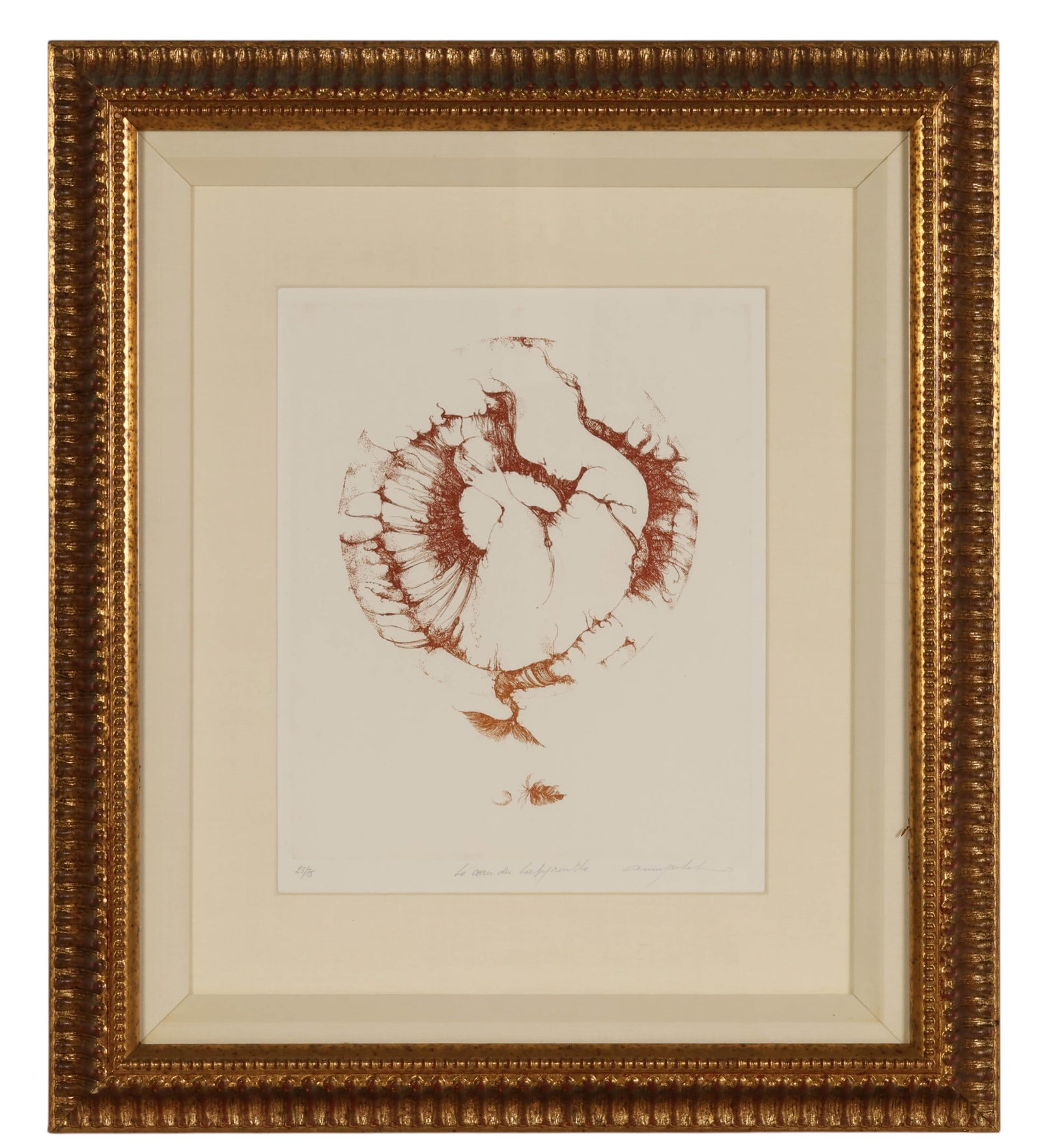 Anne Bachelier b.1949 Le Coeur Hasard Litho SIGNED (1 of 7)