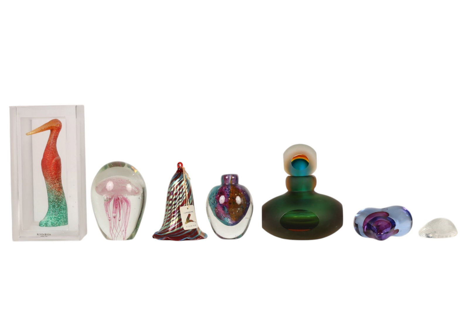 Kosta Boda Lundberg Studios and More Art Glass LOT (1 of 8)