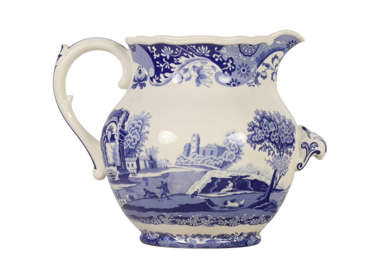 Italian Spode Blue and White Classic Water Pitcher (1 of 7)