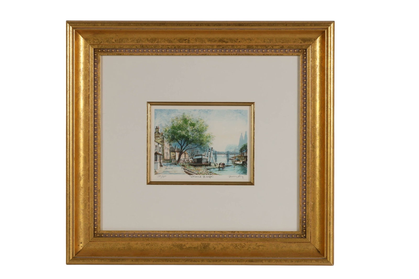 Jimmy King 1933-2020 LE Strand Barge Litho SIGNED (1 of 7)