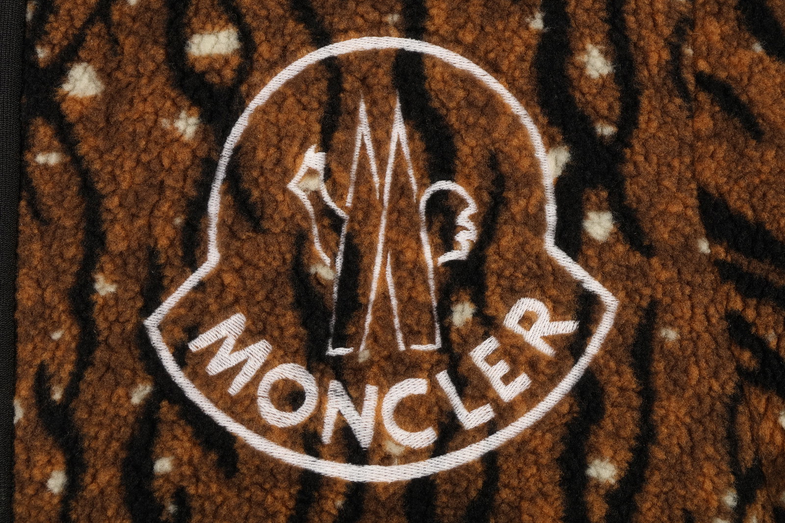 Moncler Black Reversible Down Tiger Pattern Jacket - 6