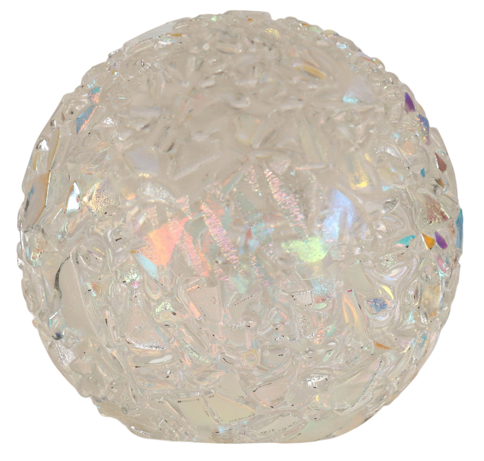 GES Glass Eye Studio Ice Storm Paperweight SIGNED (1 of 6)