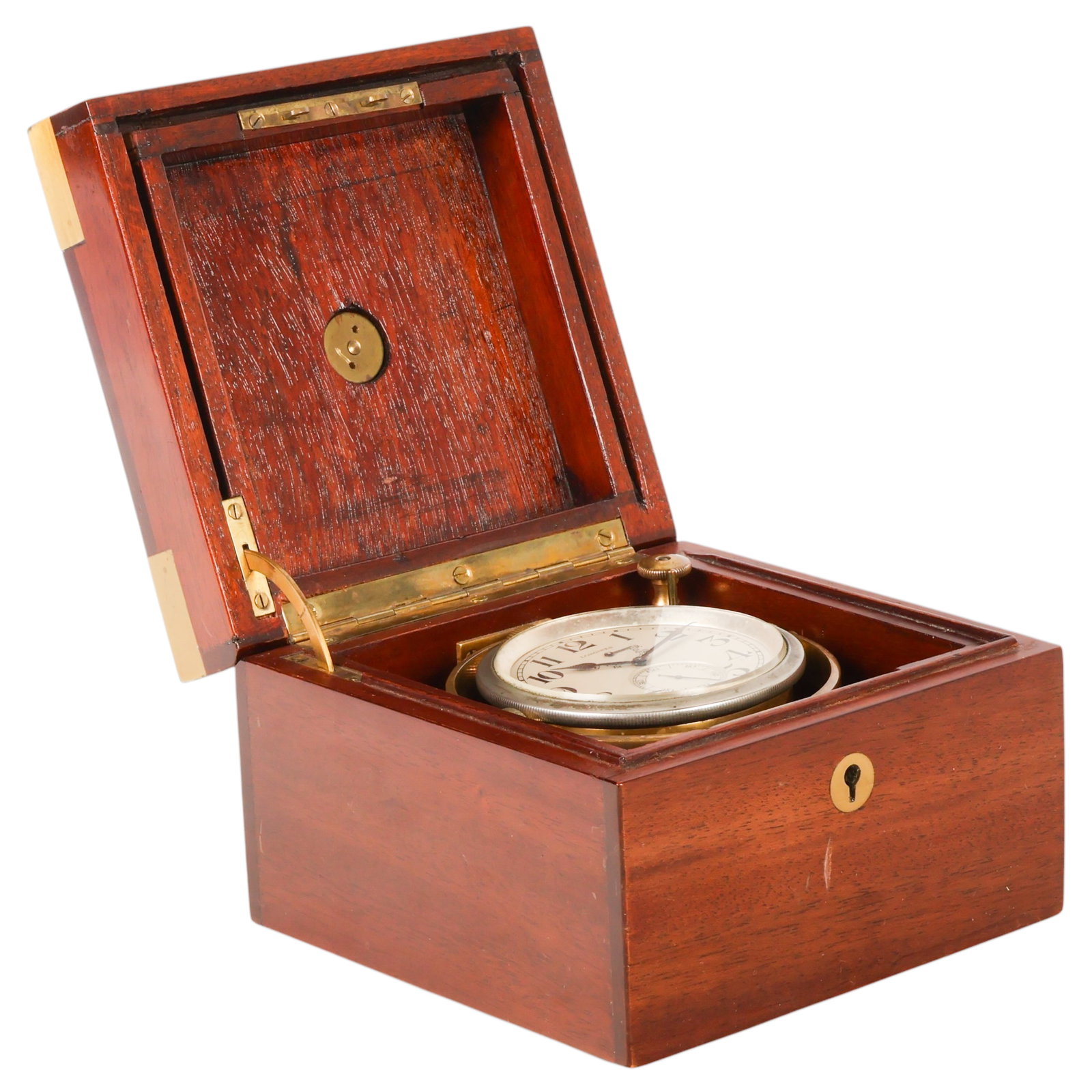 Longines Marine Chronometer Deck Watch in Wood Box (1 of 7)
