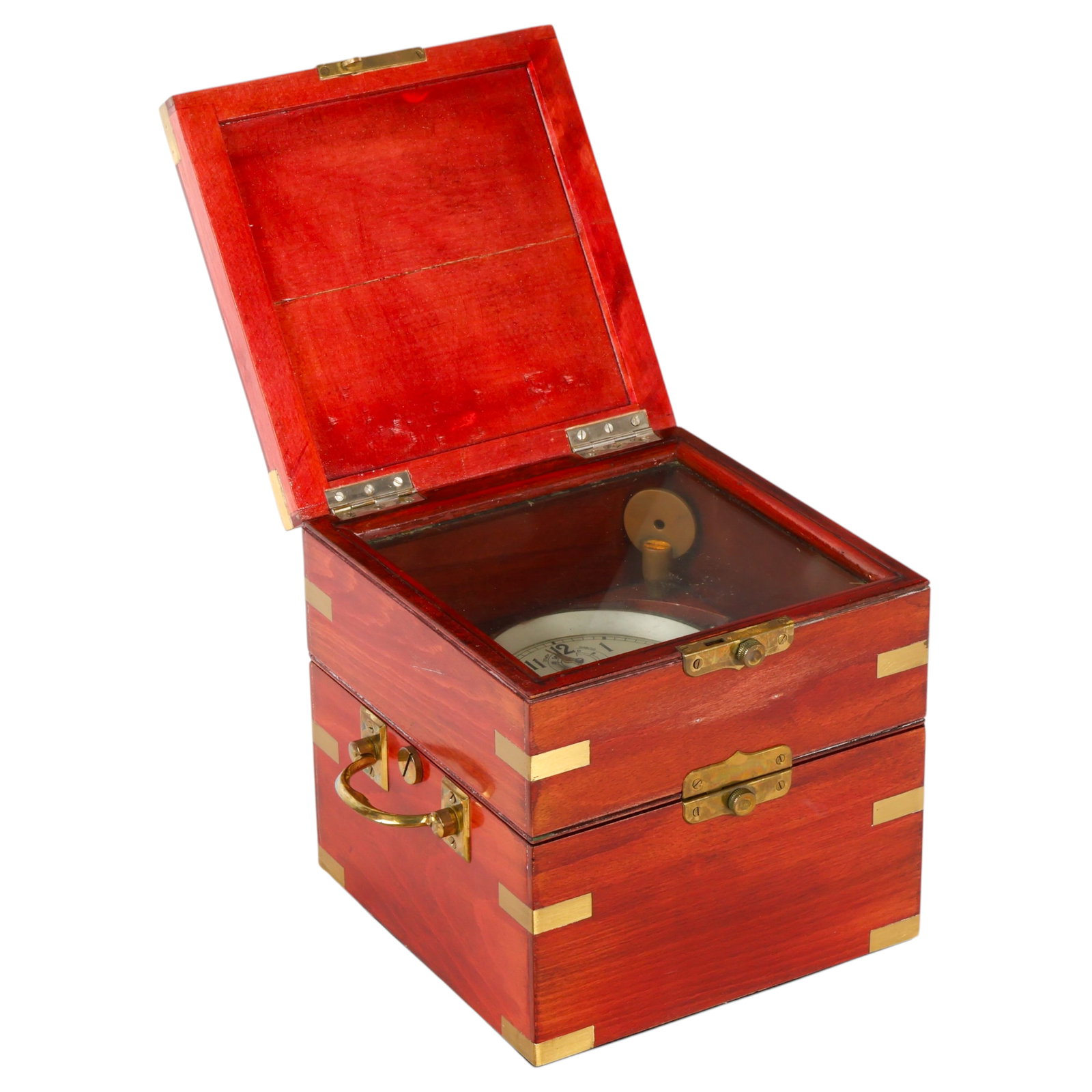 Soviet Marine Chronometer in Mahogany Three-Tier C (1 of 6)