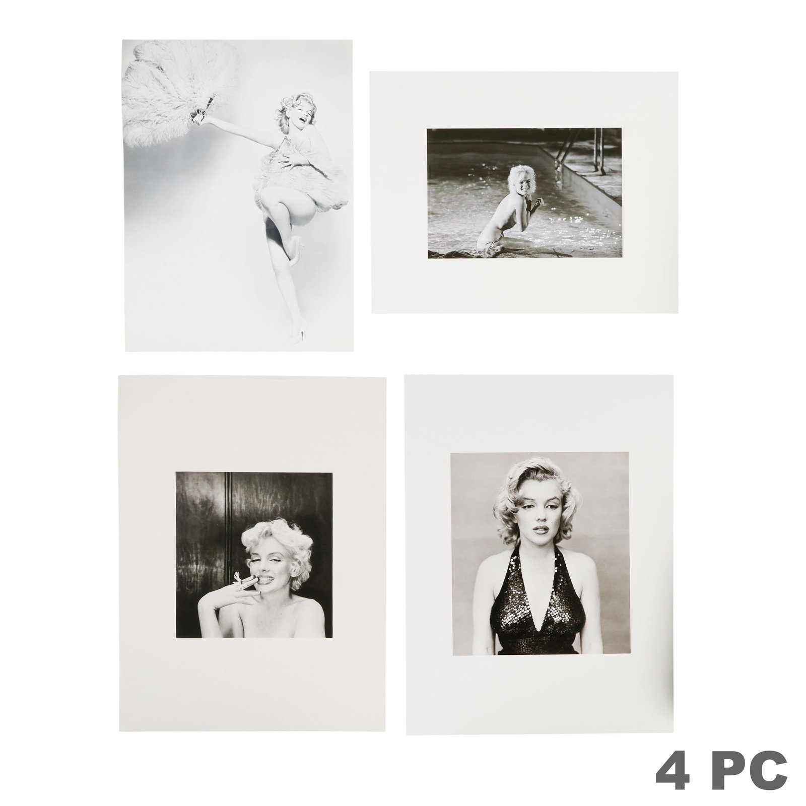 Beaton, Avedon, and More Marilyn Monroe Prints LOT: Lot of four Marilyn Monroe (American, 1926-1962) limited edition photo lithographs after photographs by Cecil Beaton, Richard Avedon, Lawrence Schiller, and Andre de Dienes. The lot includes a Beaton 