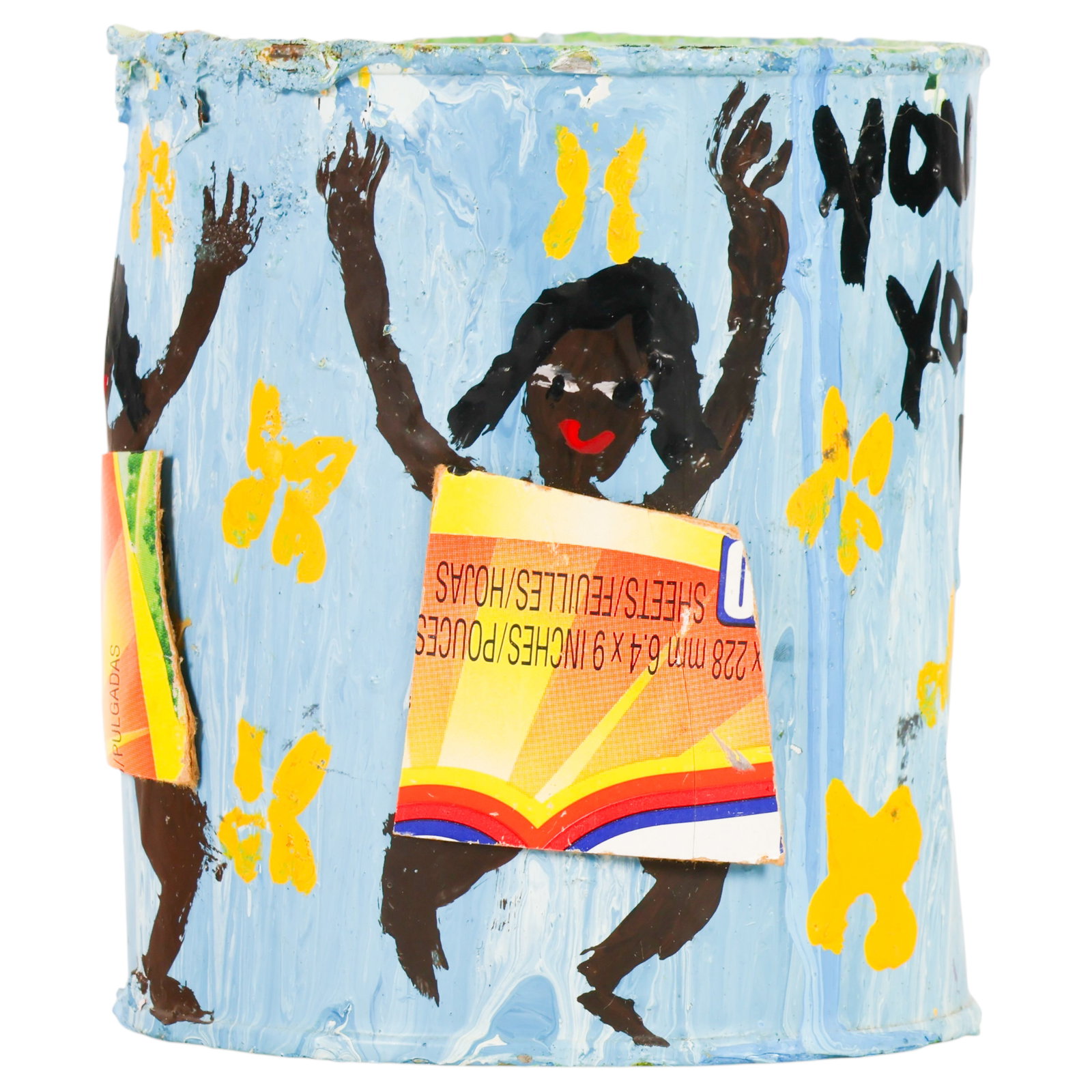 Mary Proctor B.1960 Painted Can Folk Art Sculpture (1 of 6)