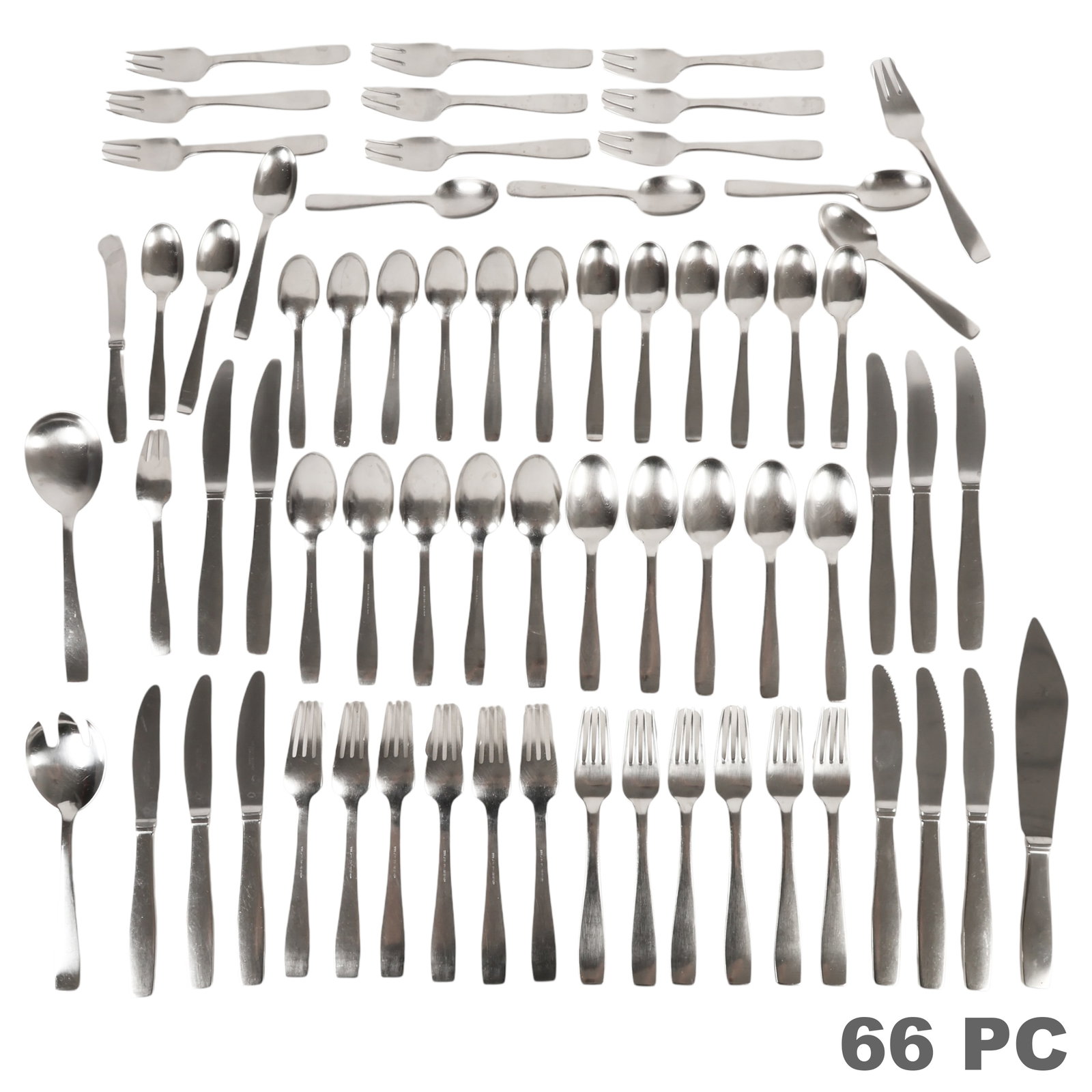 Georg Jensen 66pc Stainless Steel "Plata" Flatware (1 of 6)