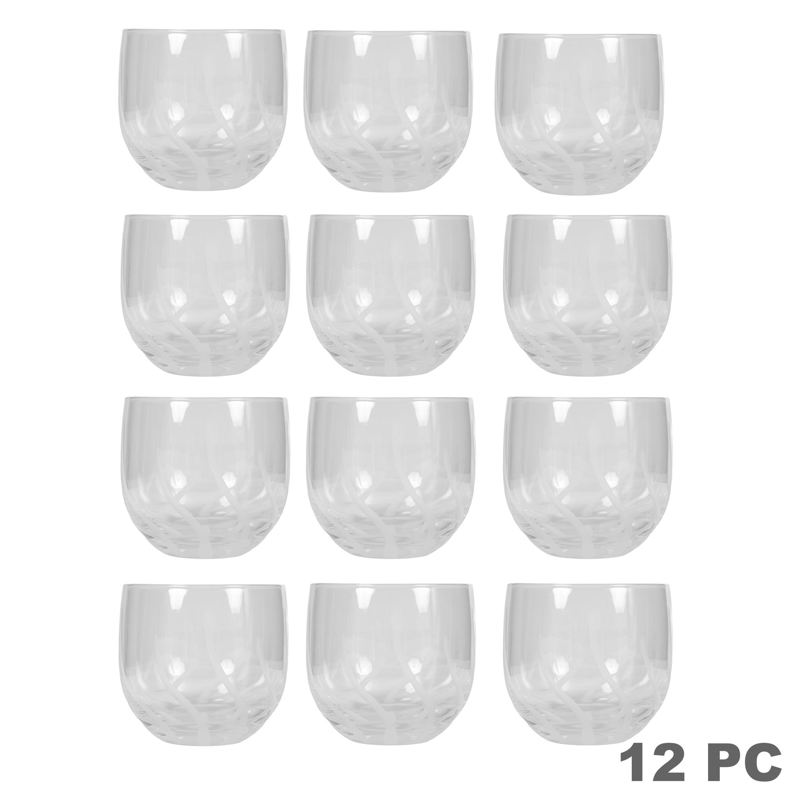 Cartier Danse du Feu Crystal Whiskey Glasses 12pc (1 of 6)