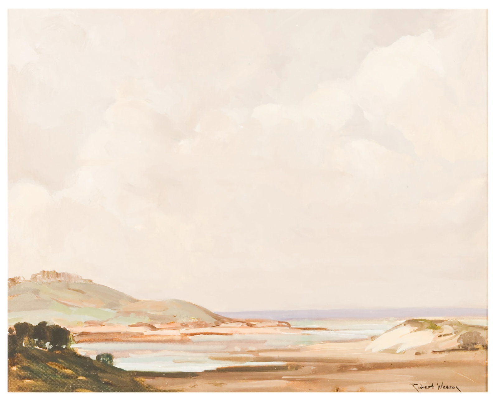 Robert Shaw Wesson 1902-1967 Coastal Oil Landscape (1 of 8)