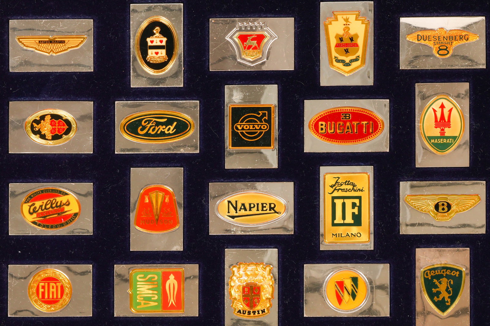 Sterling Silver Franklin Mint Auto Emblems 100pc - 5