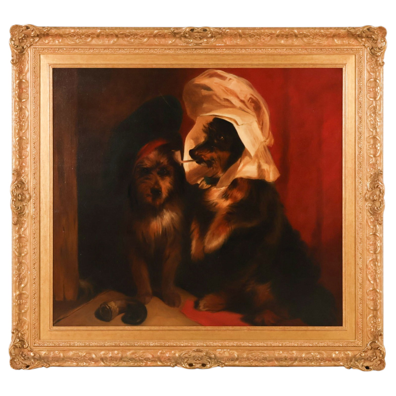 Comical Dogs Painting after Sir Edwin H. Landseer (1 of 8)