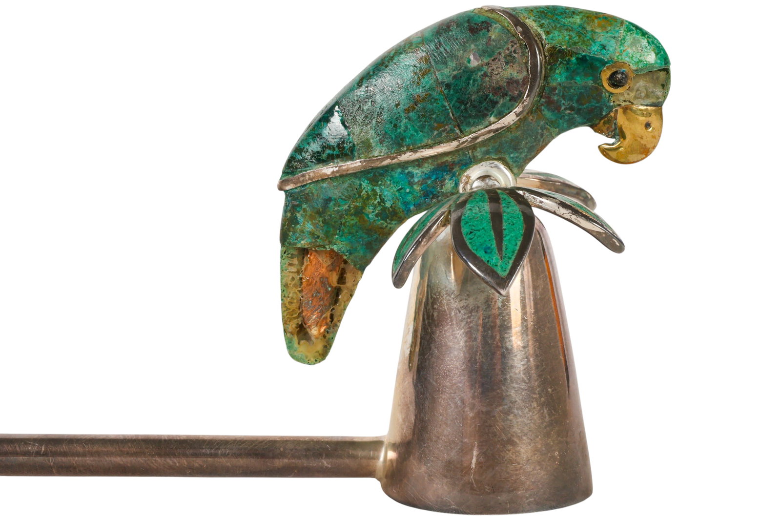 Emilia Castilla Inlaid Silverplate Candle Snuffer (1 of 6)