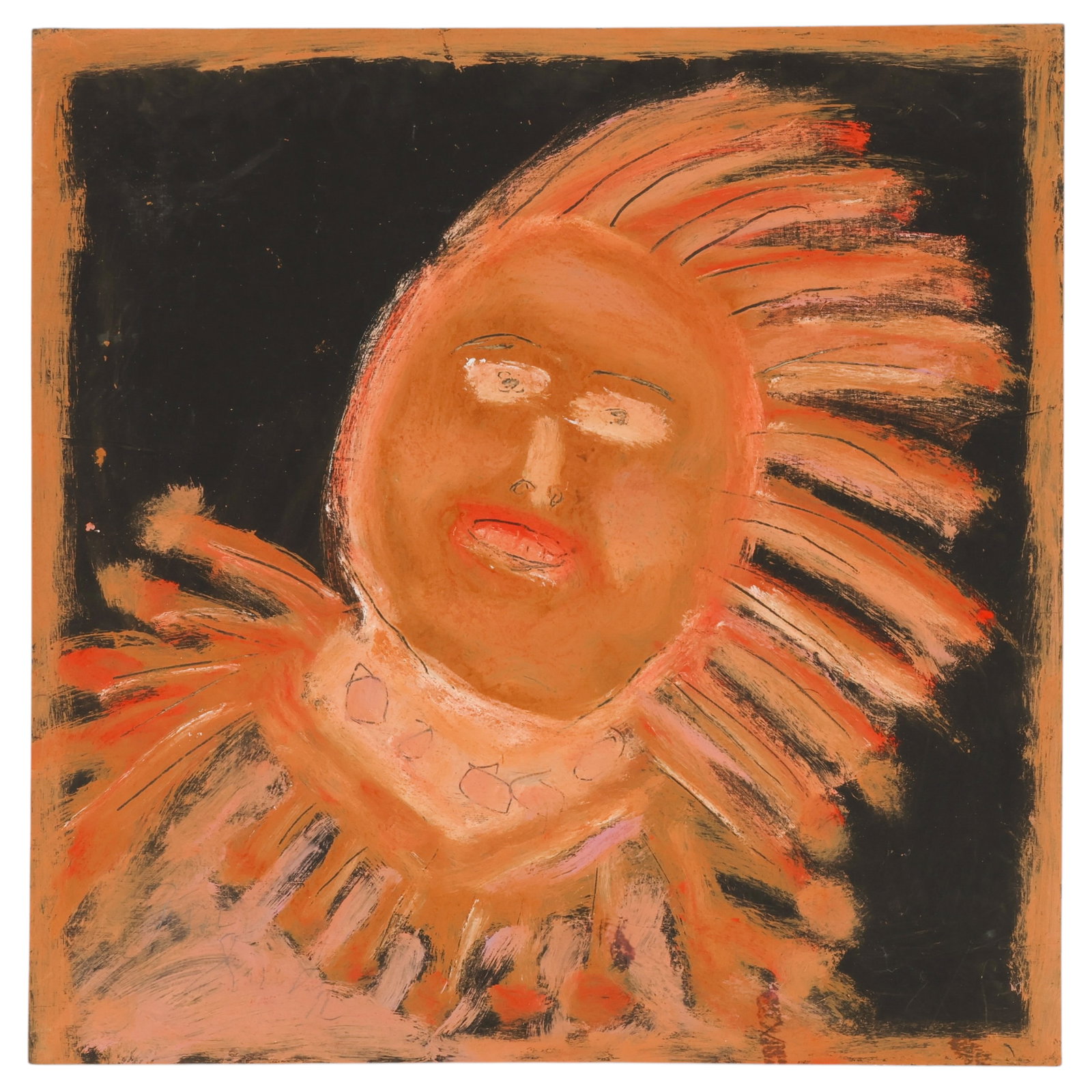 Jimmie Lee Sudduth 1910-2007 Indian Chief Painting (1 of 6)