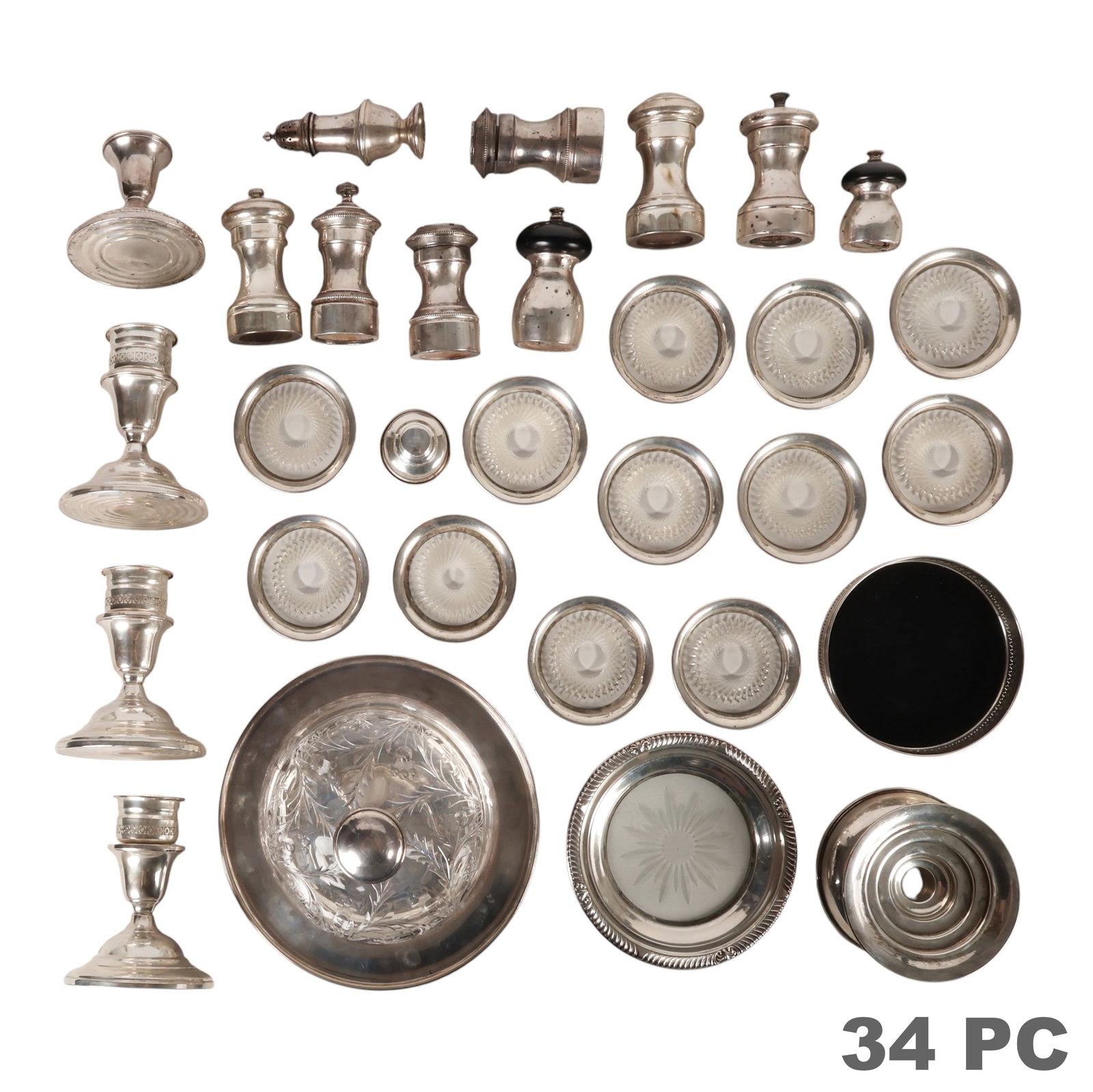 Sterling Siler Shakers Grinder Candlestick & MORE (1 of 7)