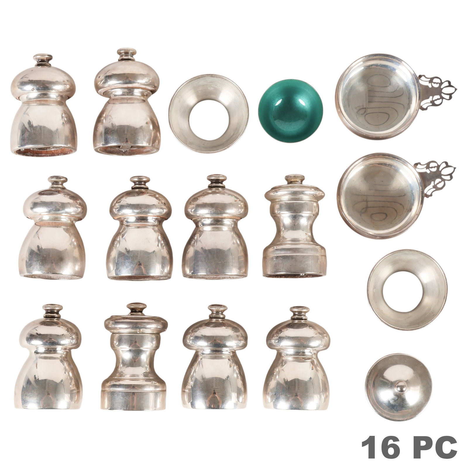 Sterling Silver Salt & Pepper Mills & MORE 16p LOT (1 of 6)