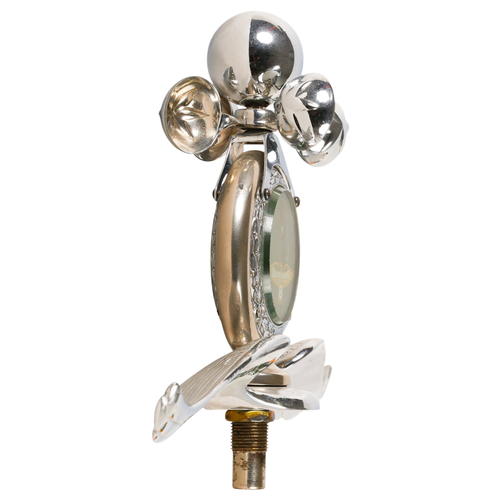 Boyce Motometer Chrome Winged Radiator Accessory - 3