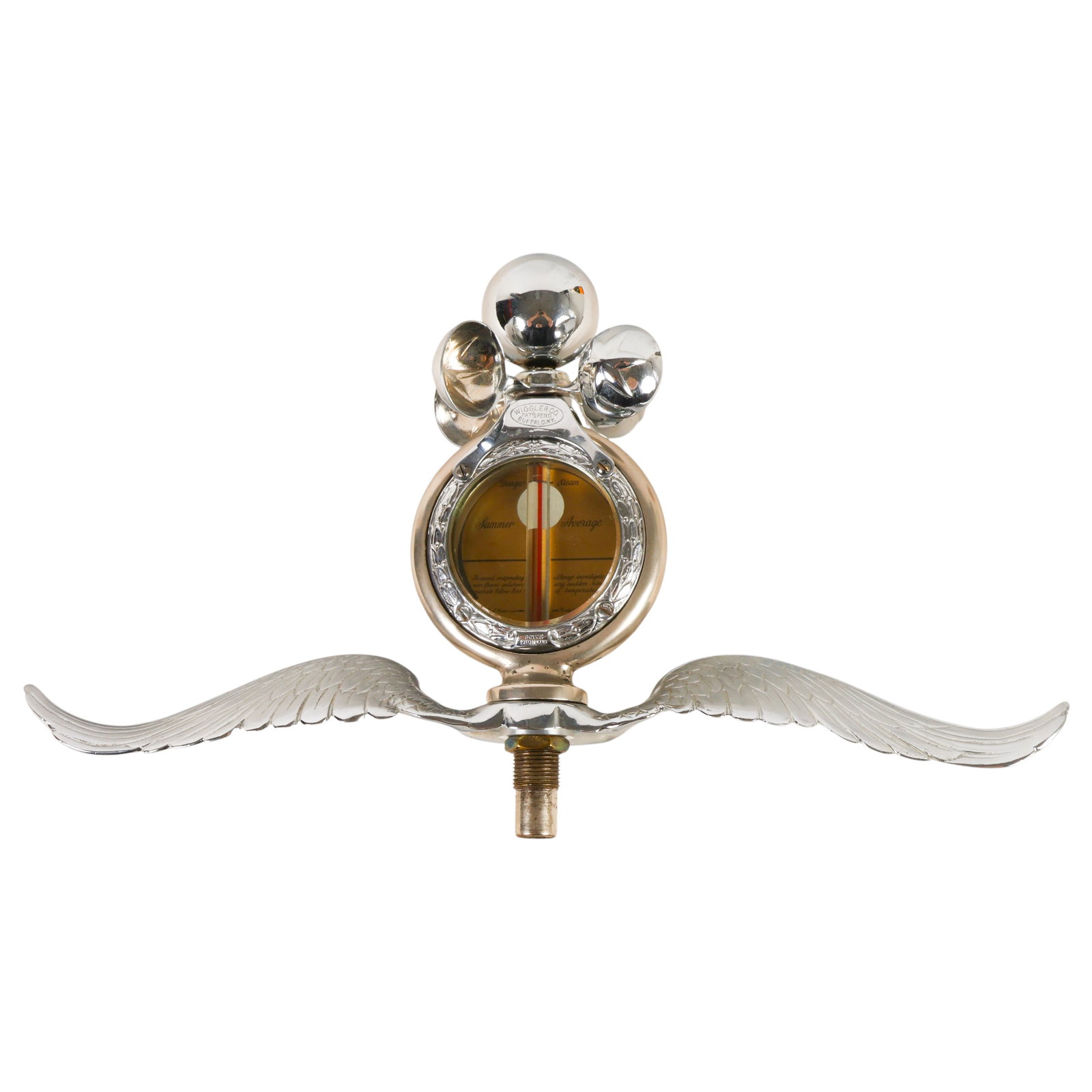 Boyce Motometer Chrome Winged Radiator Accessory - 5