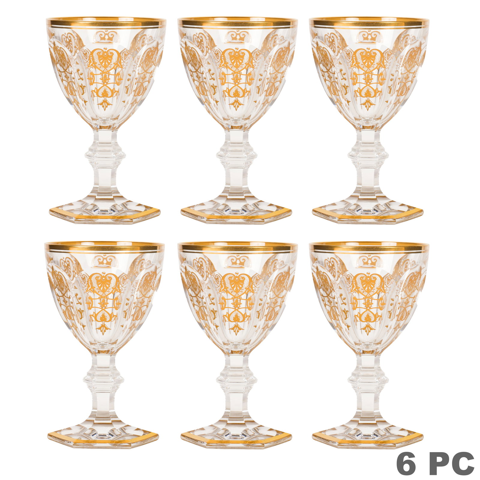 Baccarat Harcourt Empire Claret Wine Glasses SET (1 of 7)