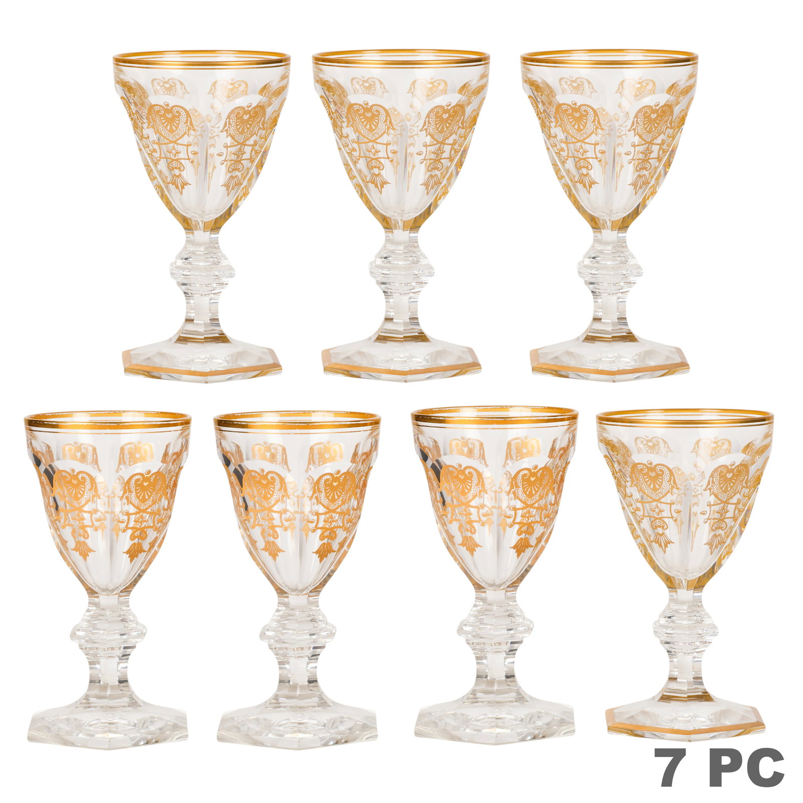 Baccarat Empire Cut Crystal Sherry Glasses SET (1 of 9)