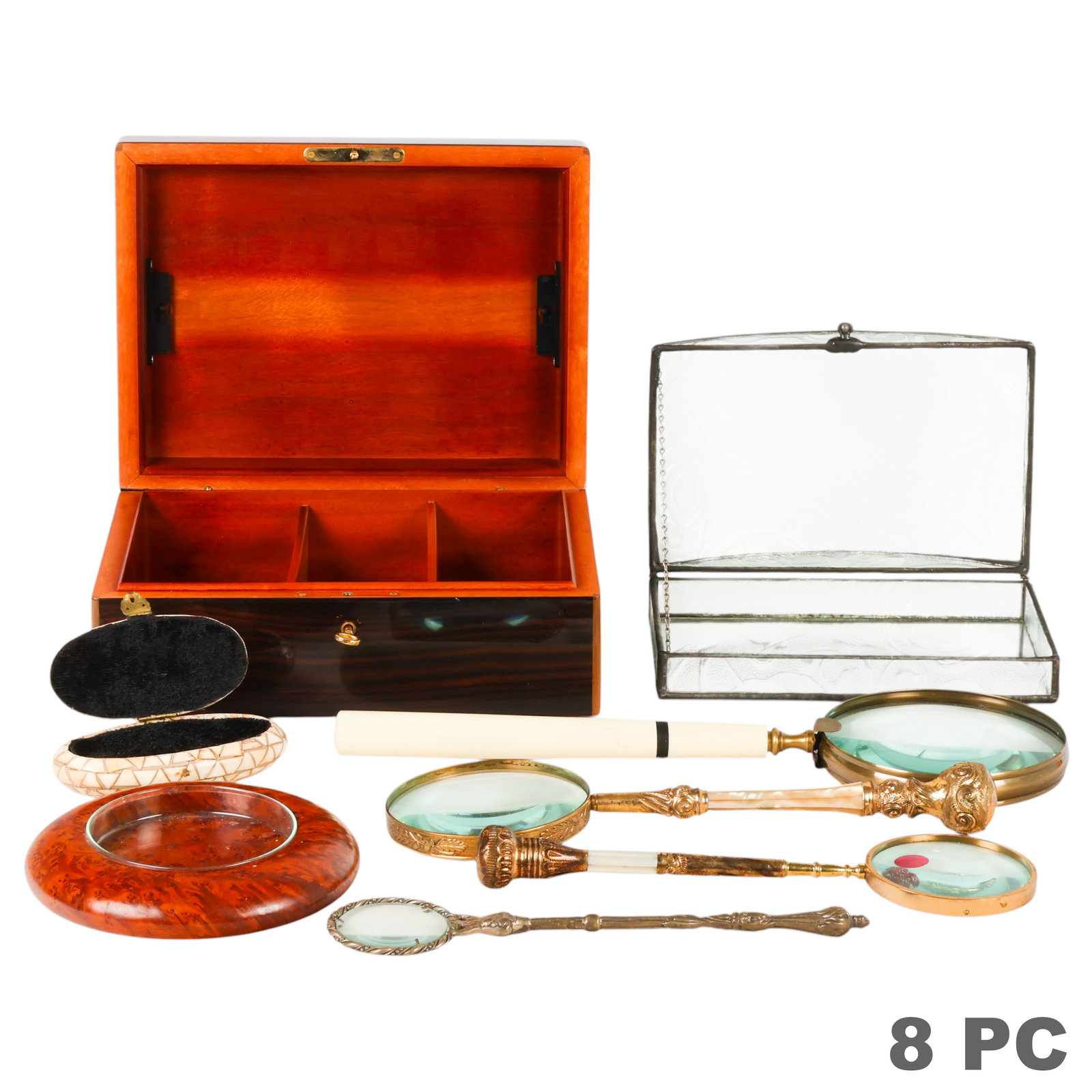Magnifying Glasses Humidor Box and MORE 8pc LOT (1 of 7)