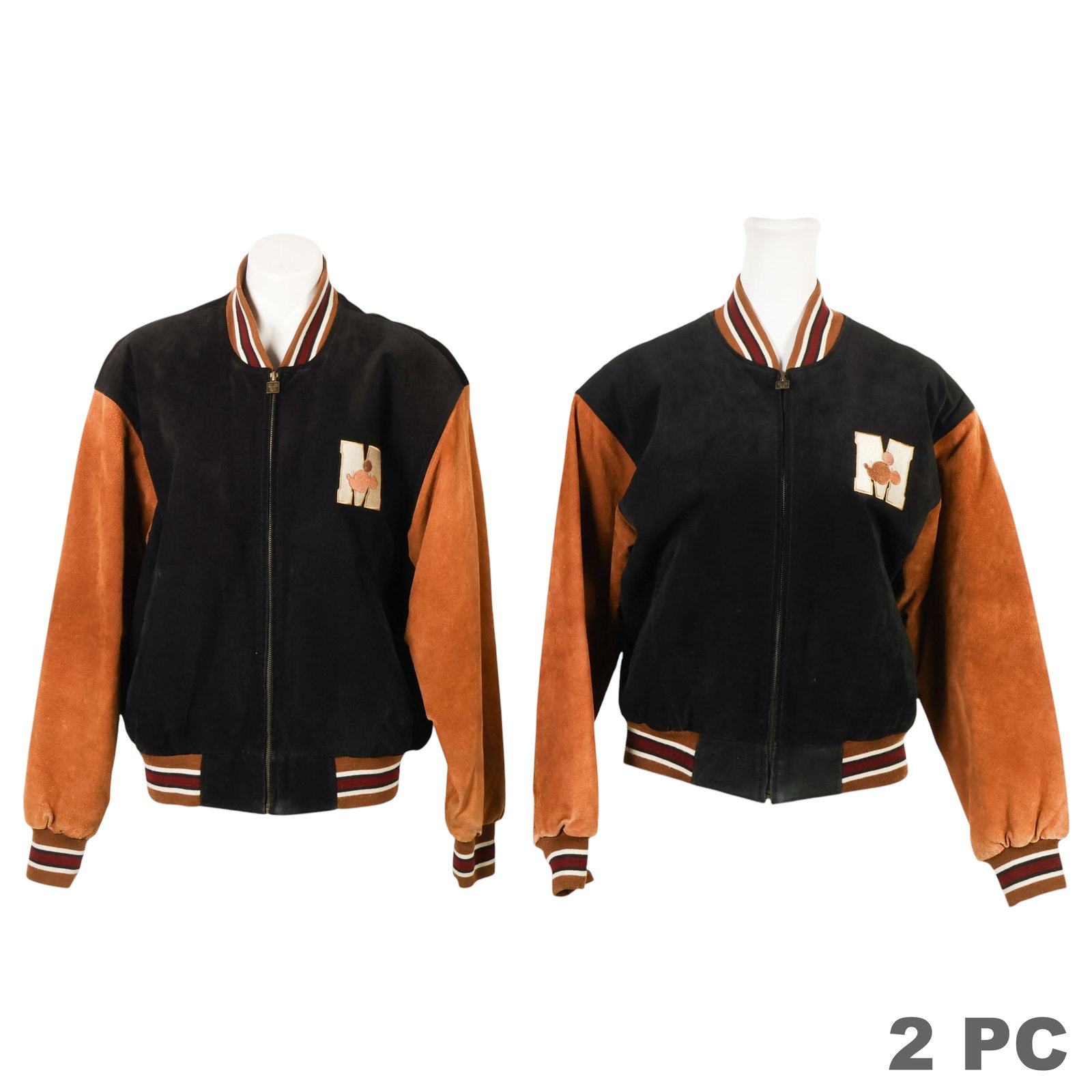 Disney Storage Mickey Mouse Suede Varsity Jackets (1 of 7)