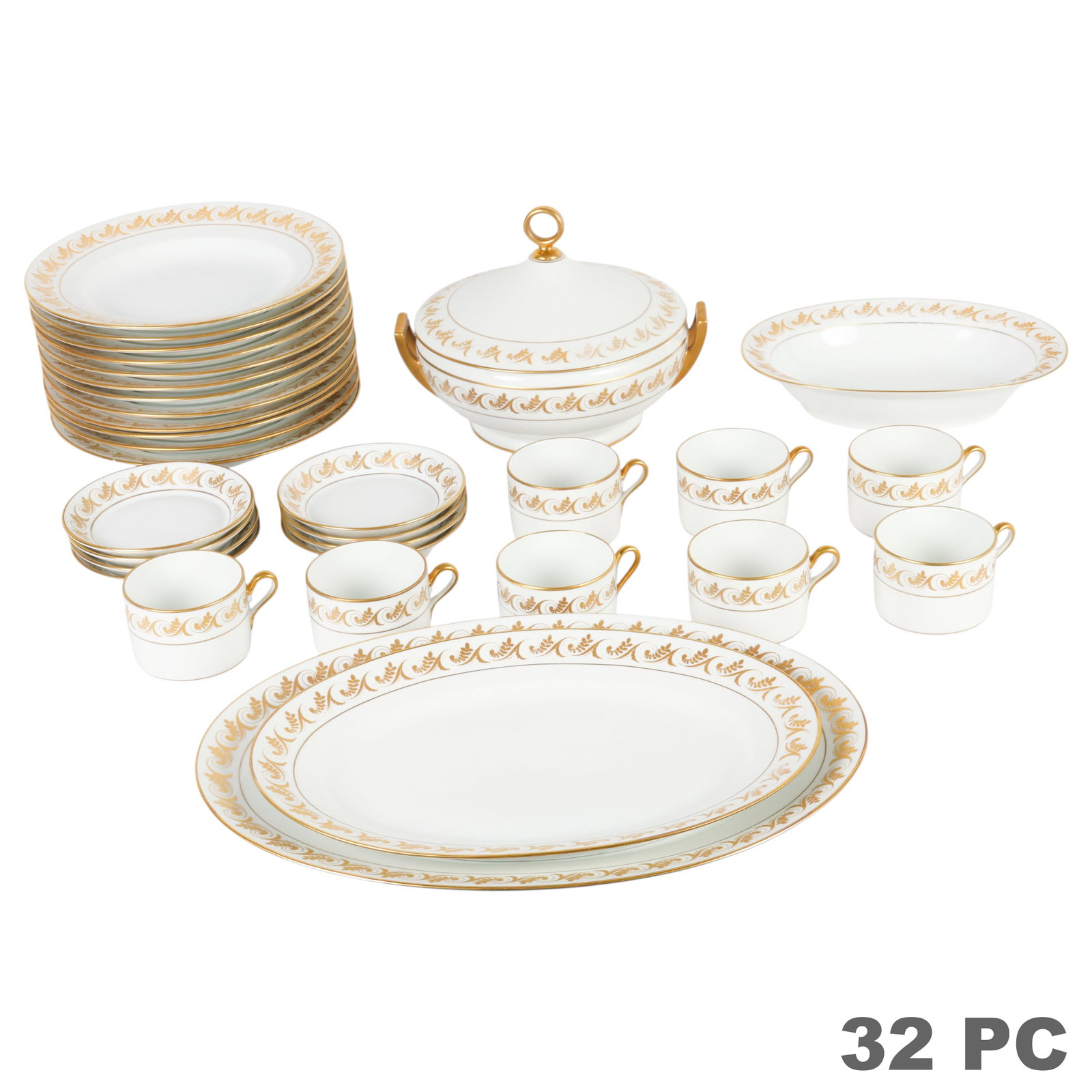 Richard Ginori Aosta Porcelain Dinnerware 32pc SET (1 of 6)